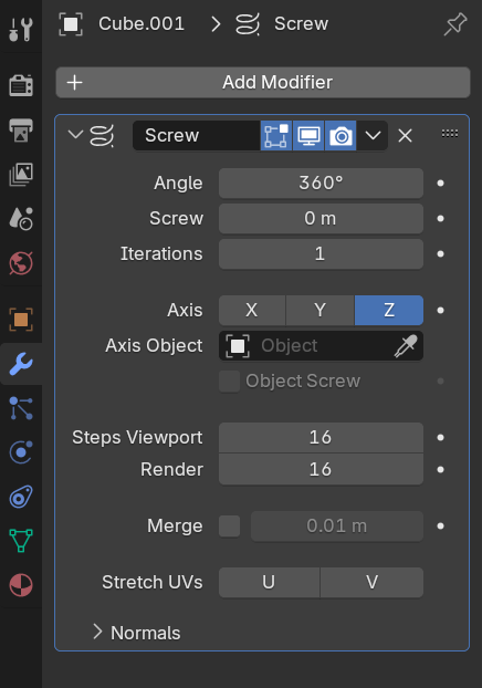 Modifier Properties