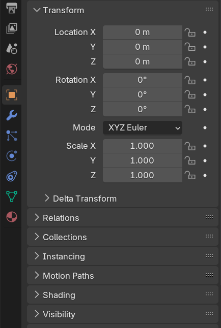 Object Properties