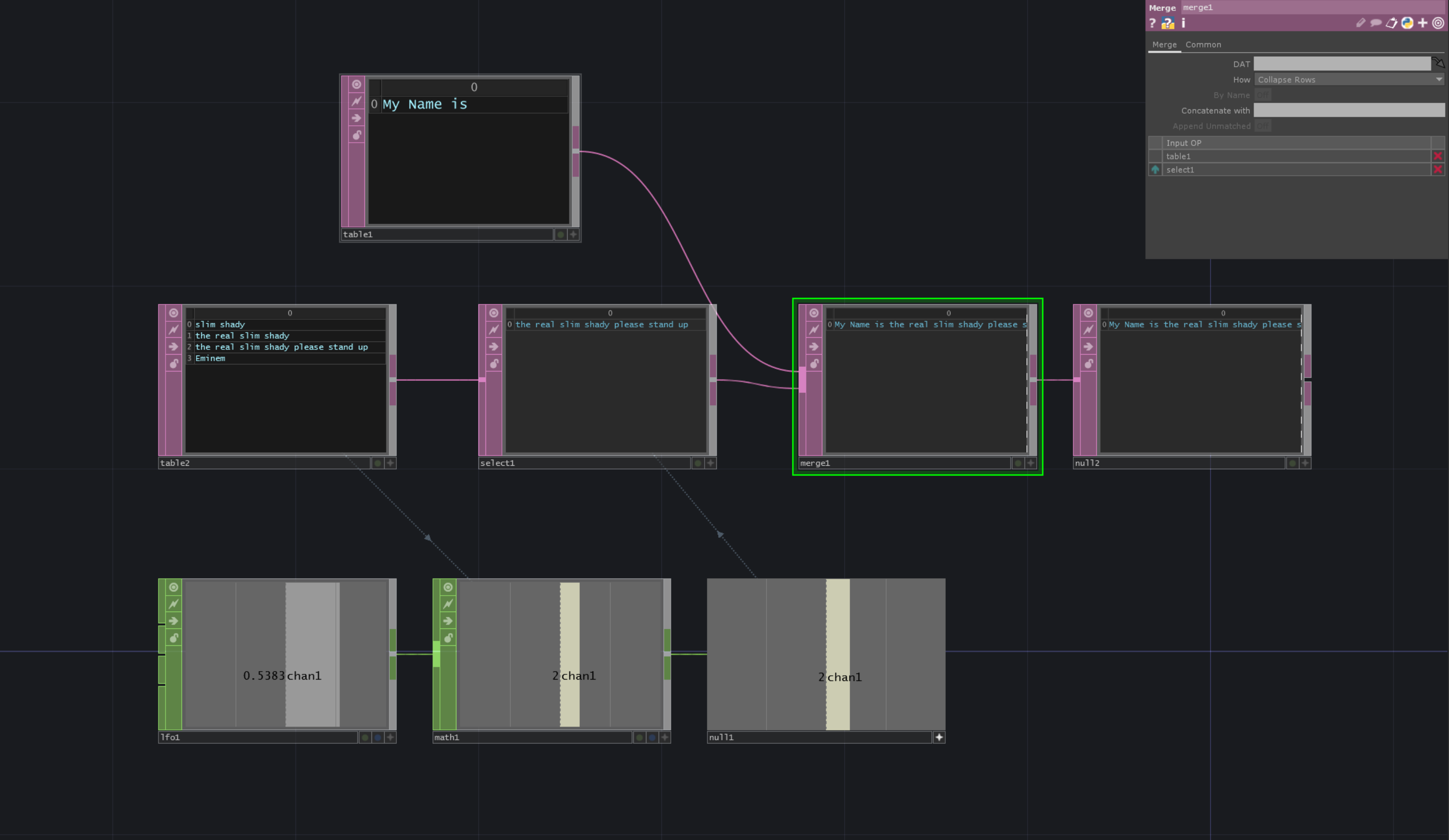 Join Rows With MergeDAT