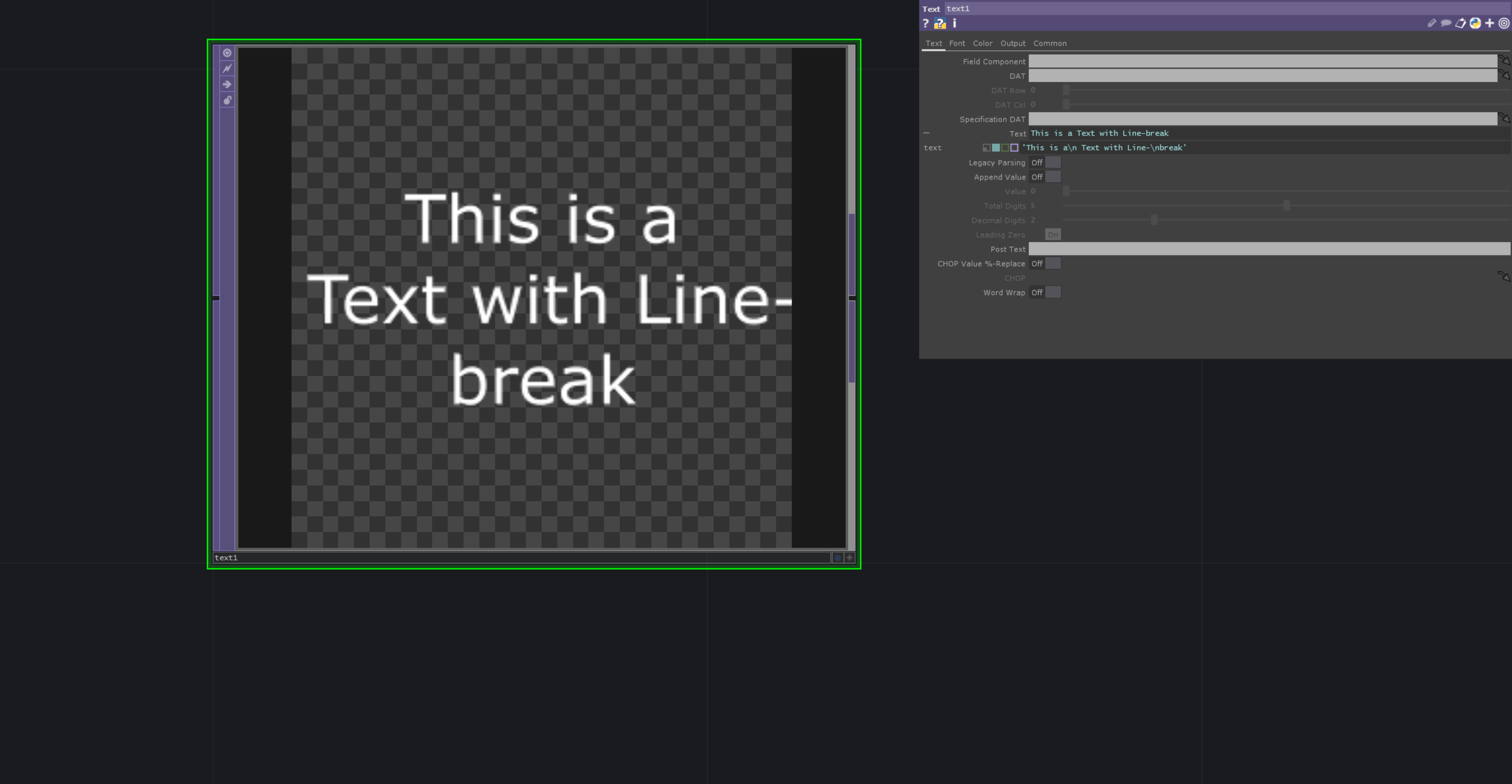Line Break Text in TextTOP