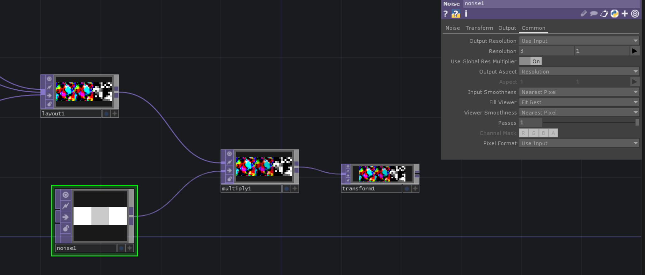 Low Pixel Noise To Blend In/Out Img