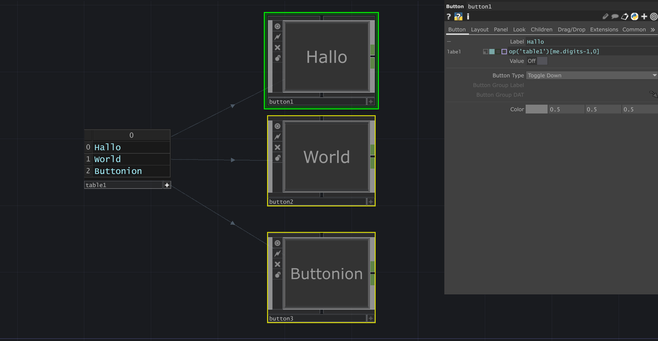 Reference Button Names From Table Img