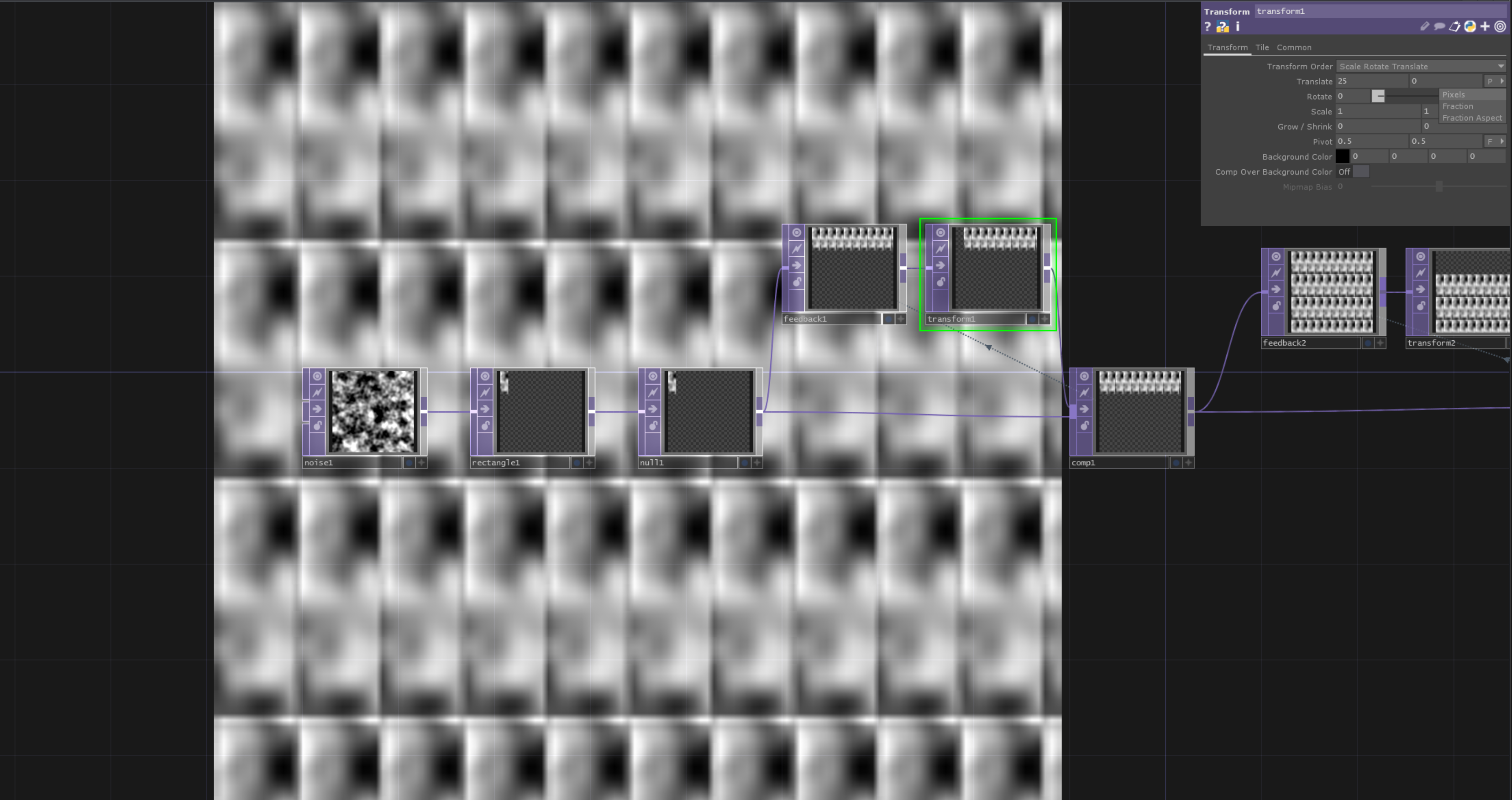 Repeating Pattern with Feedback