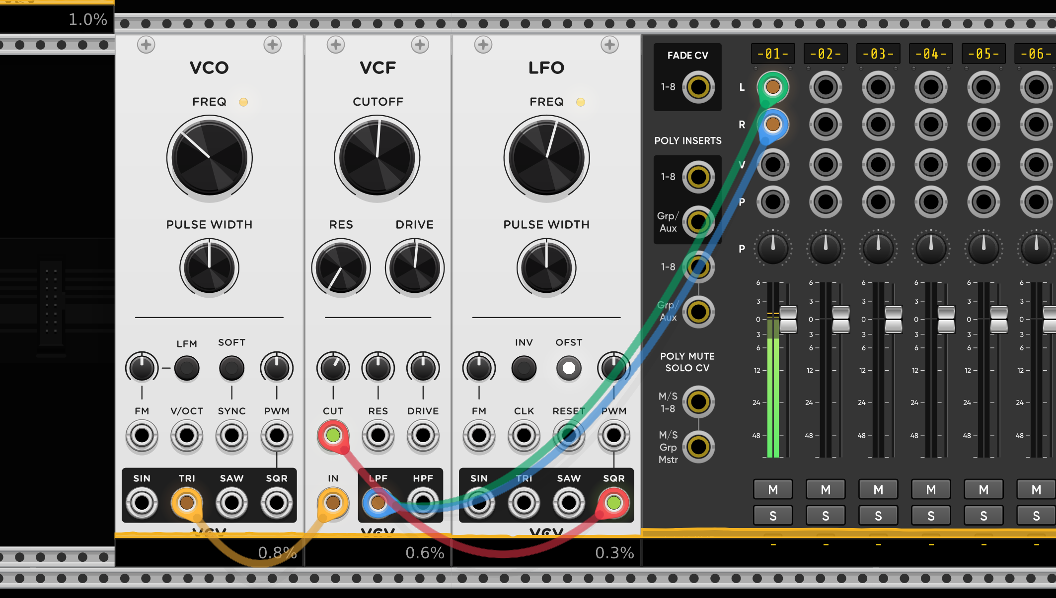 Cutoff Filter by LFO frequency