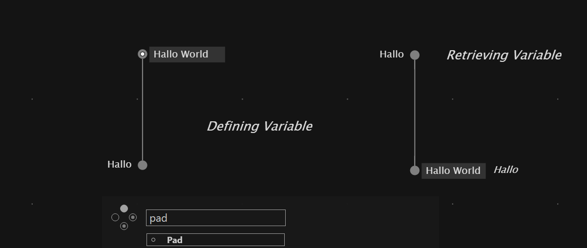 Creating and Retrieving Variables