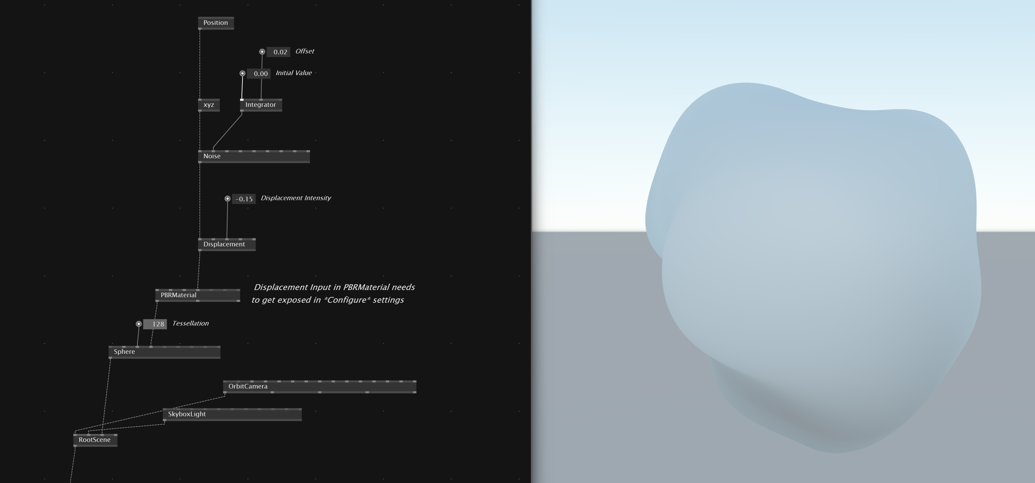 Displace Stride Shape PBR Material
