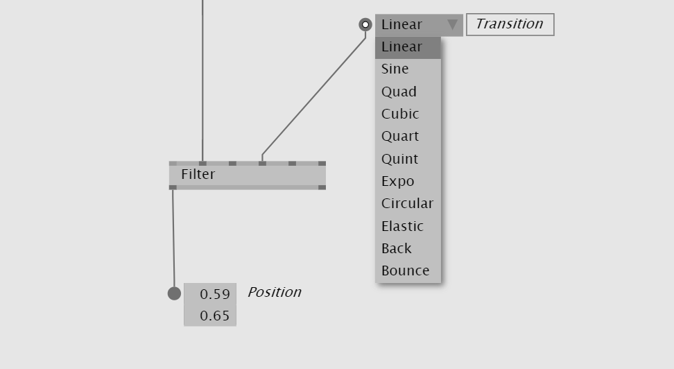Filter Node Transitions