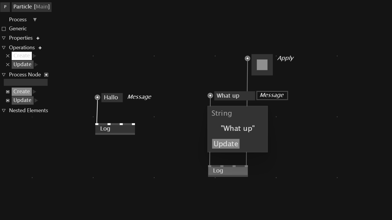 Update Operation Process Node
