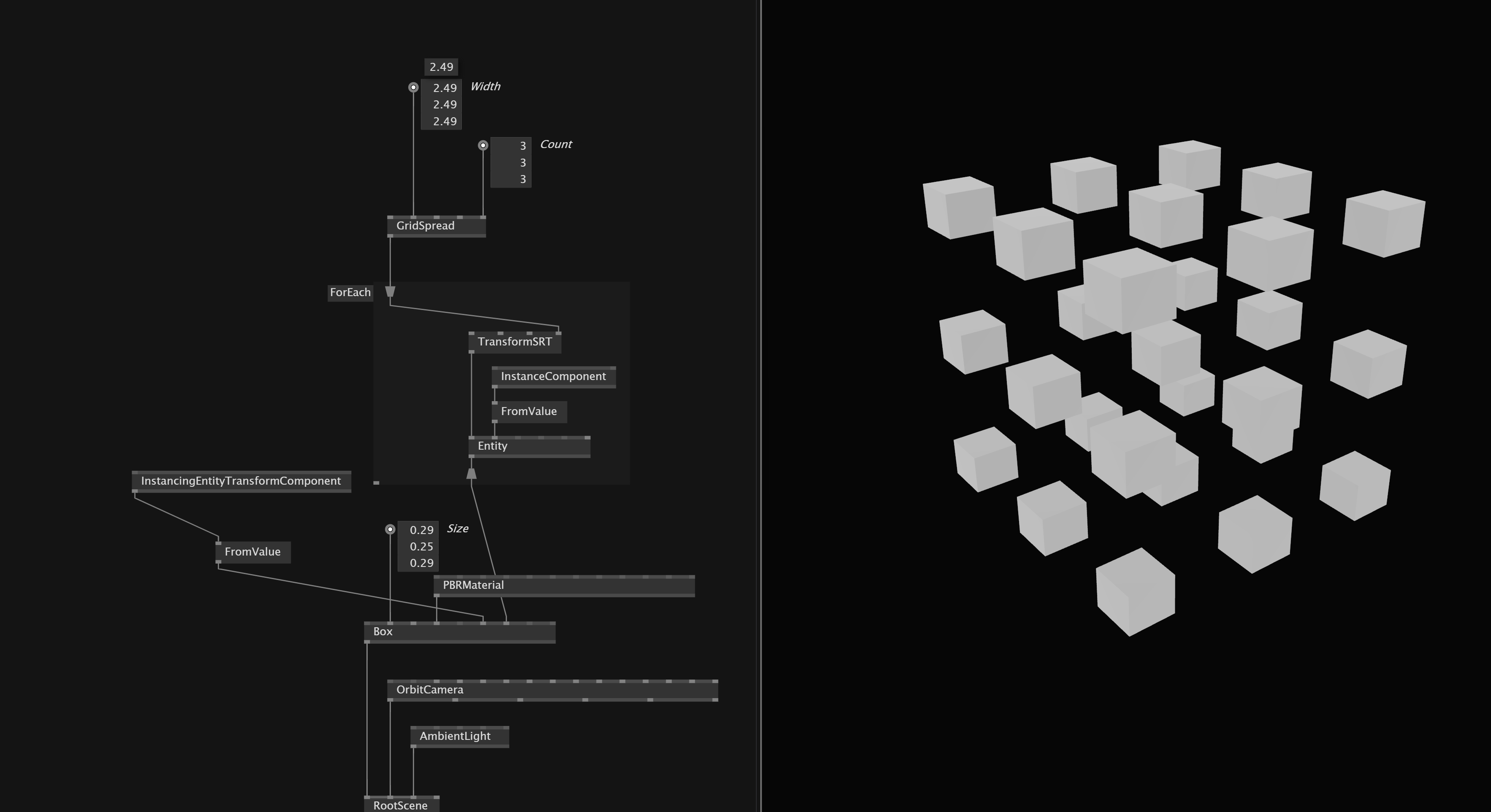 Instancing Spread Component Img