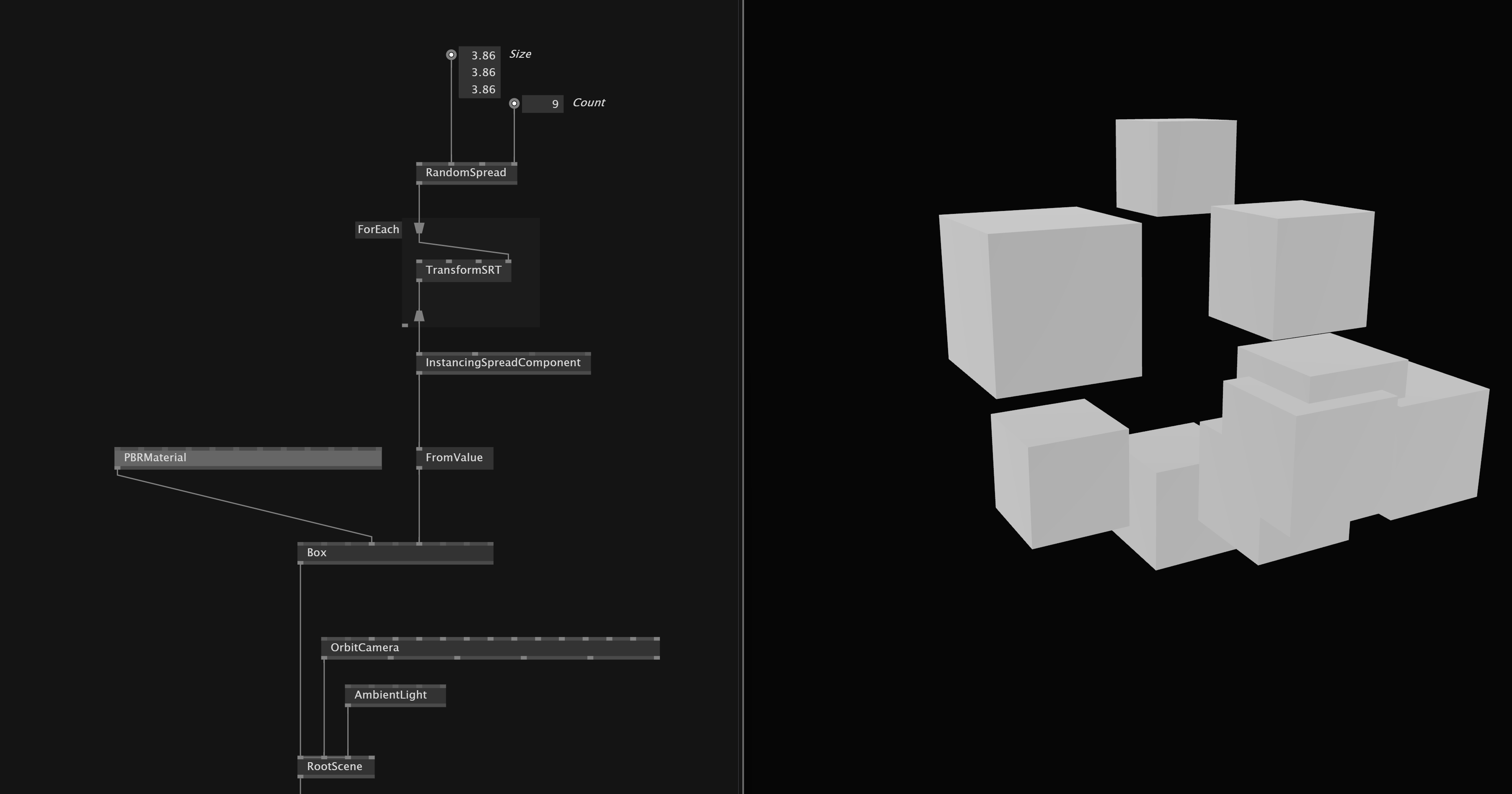 Instancing Spread Component Img
