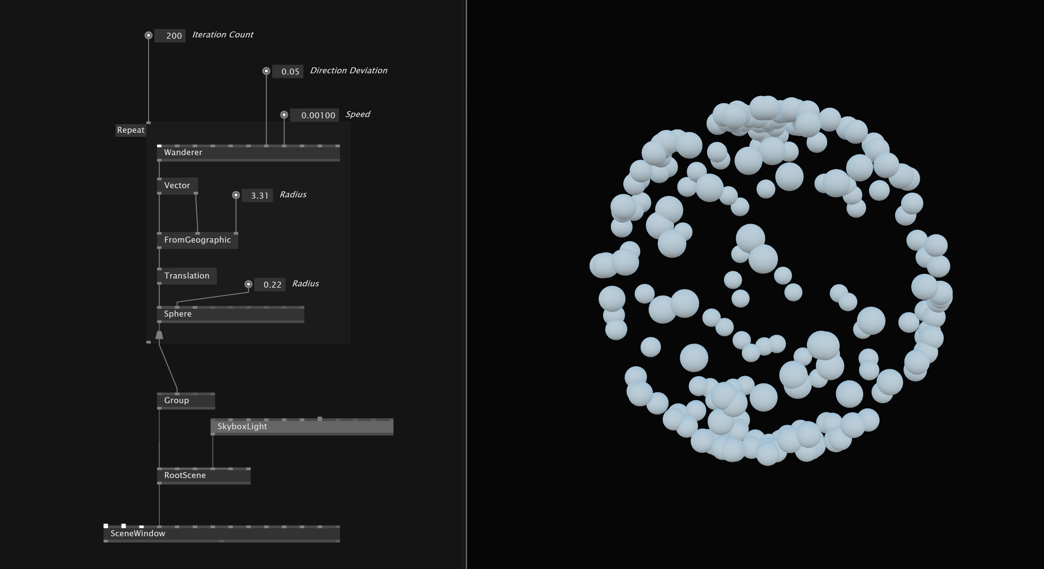 Move Objects Along A Sphere Surface Img